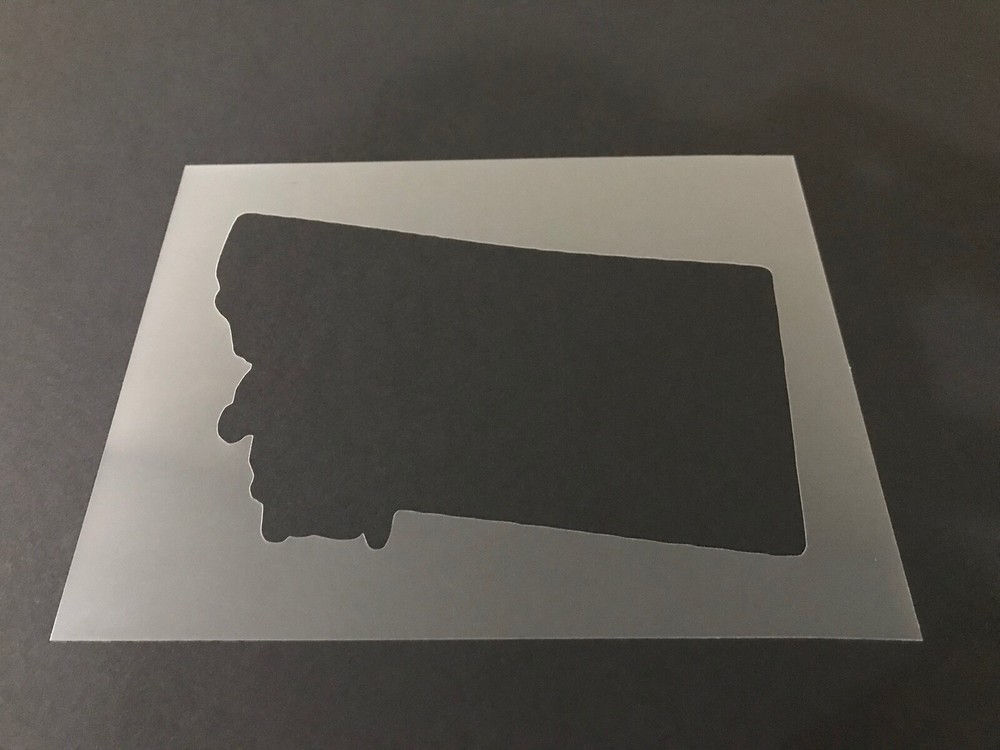 Montana #1 Stencil 10mm or 7mm Thick, States, College, Outline, Crafts