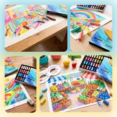 48 Vibrant Soft Pastel Set — Creamy, Blended Colors for Artists & Beginners