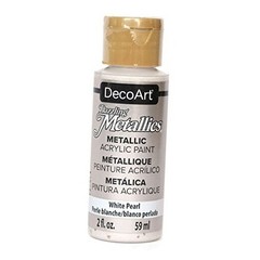 Dazzling Metallics 2-Ounce White Pearl Acrylic Paint (DM-DA117)