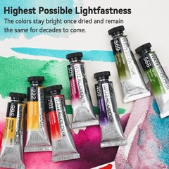 Professional Watercolor Paint Set – 24 Colors x 14ml / 0.47 Fl oz. Watercolor…
