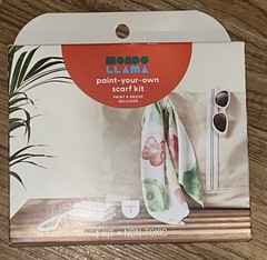 Mondo Llama Paint Your Own Scarf Painting Kit Includes Everything New In Box