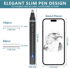 Electric Eraser, USB C Rechargeable Pencil Eraser with 220 Eraser Refills, 2 Era