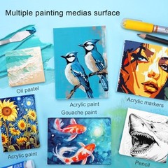 Mini Stretched Canvas – 2.5×3.5 Inch / 24 Pack – 2/5 Inch Profile 2.5″x3.5″