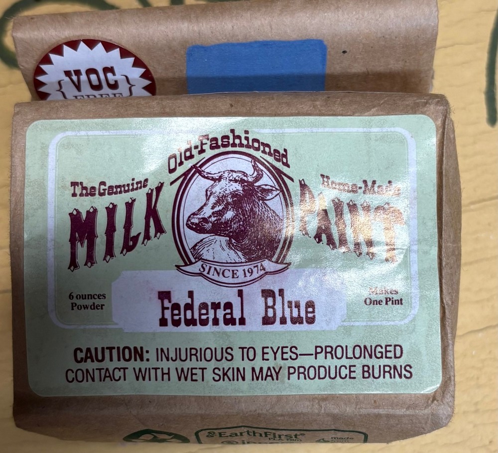 Milk Paint, Federal Blue, 1 Pint, The Old-Fashioned Milk Paint Company