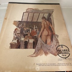 Canvaskin 1018 Paper 7 Sheets Left Vintage 60s Aquabee 14” x 17”