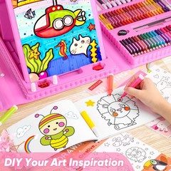 Kit de Arte Completo 335 PCS para Dibujo y Pintura Set Utiles Ninos Niños NEW US