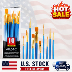 Best Model Miniature Paint Brushes Small Detail Art Paint Brush with Set 10 Pcs