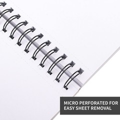 FIXSMITH 5.5″X8.5″ Sketch Book | 200 Sheets (68 5.5″x8.5″-2 Pack, Black