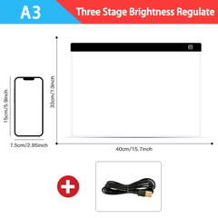 A3/A4/A5 Level Dimmable Led Drawing Copy Pad Board Children’S Toy Painting Educa