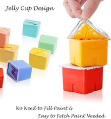 HIMI Gouache Paint Set, Jelly Cup 18 Vibrant Colors(30ml/Pcs)(BLUE) – BRAND New