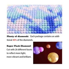 DIY 5D Diamond Art, Rhinestone Sequin Art Kits -Choose Rose, Moon, Dog, Yorkie
