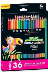 PRISMACOLOR Junior Colored Pencils Set of 36 Pastels & Metallics Spanish AL03