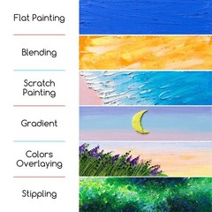 MEEDEN Soft Oil Pastels Set: 48 Colors with 52 Count (Pack of 1), Multicolor