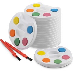 Mini Watercolor Kids Paint Set – (Bulk Pack of 12) – 5 Watercolor Paints, Pal…