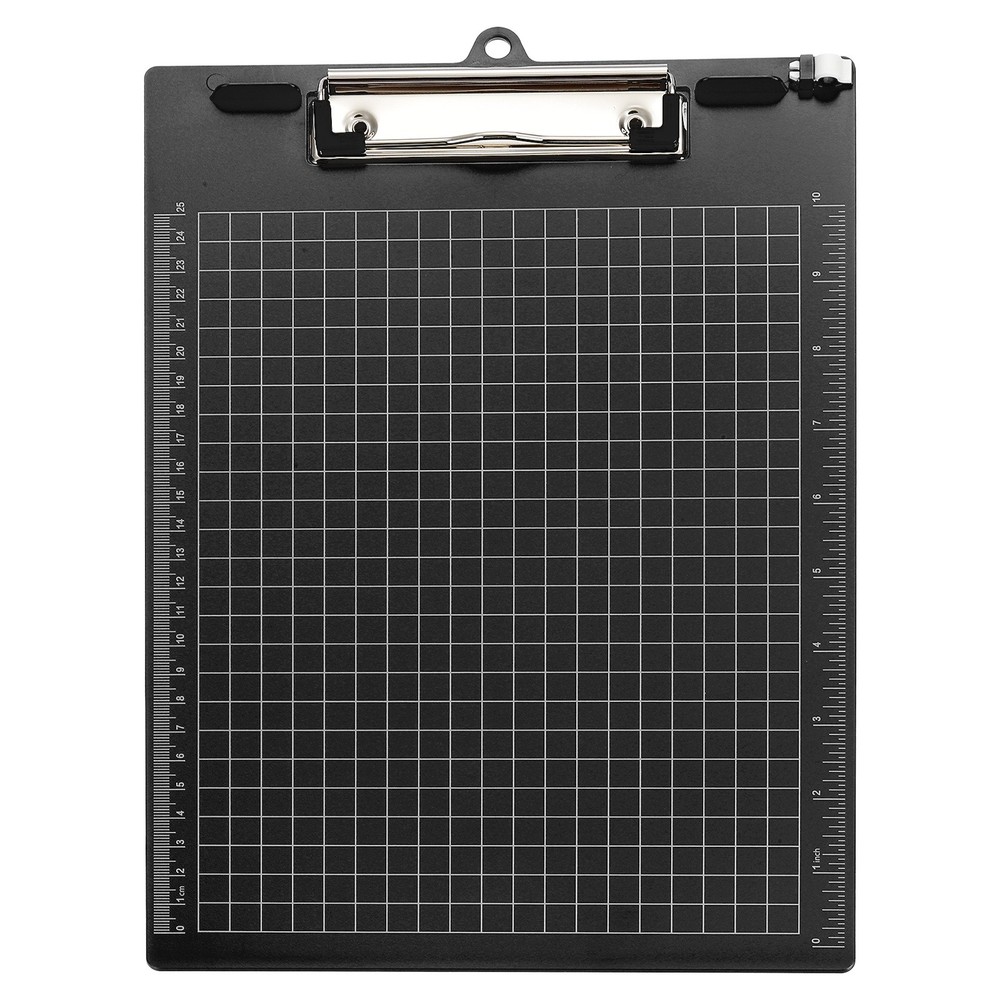Clipboards 12.9 x 9.3 Inch, Ruler Clip Boards, Black