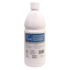 Soft Body Acrylic Paint, 32 White (Pack 1)