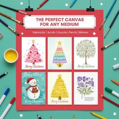 60 Sheets Watercolor Postcards 4 x 6 Inch, 140lb/300GSM Cold Press White