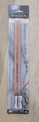 Generals Charcoal 558-2BP White Pencils & Sharpener