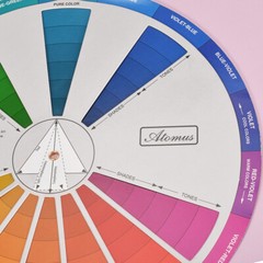 Color Card Wheel Water for Watercolor Woman Artist Colour Matching Palette