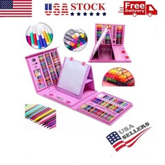 Pink Art Supplies, 208 Pack Art Set Drawing Kit for Girls Boys Artist , USA