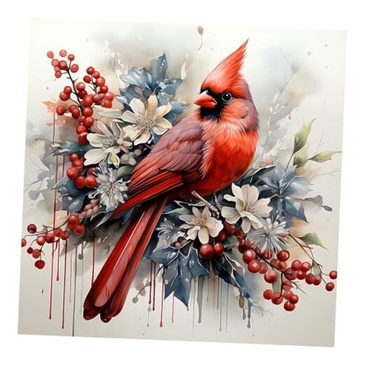 Paint by Numbers for Adult Paint by Numbers Kit for Adults Frameless Cardinal