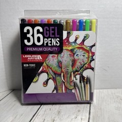 Gel Pens Pack of 36 Leisure Arts Non Toxic Assorted Colors