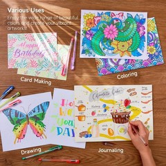 Vibrant 108-Color Gel Pen Set for Creative Journaling & Doodling – Non-toxic