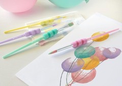 Faber-Castell Brush Set of 4 Pastel Soft Grip Couleurs Pastel.