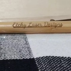 Laser Engraved Bamboo Pens (2) *Personalized*Your Logo/Message*Free Shipping!!!*