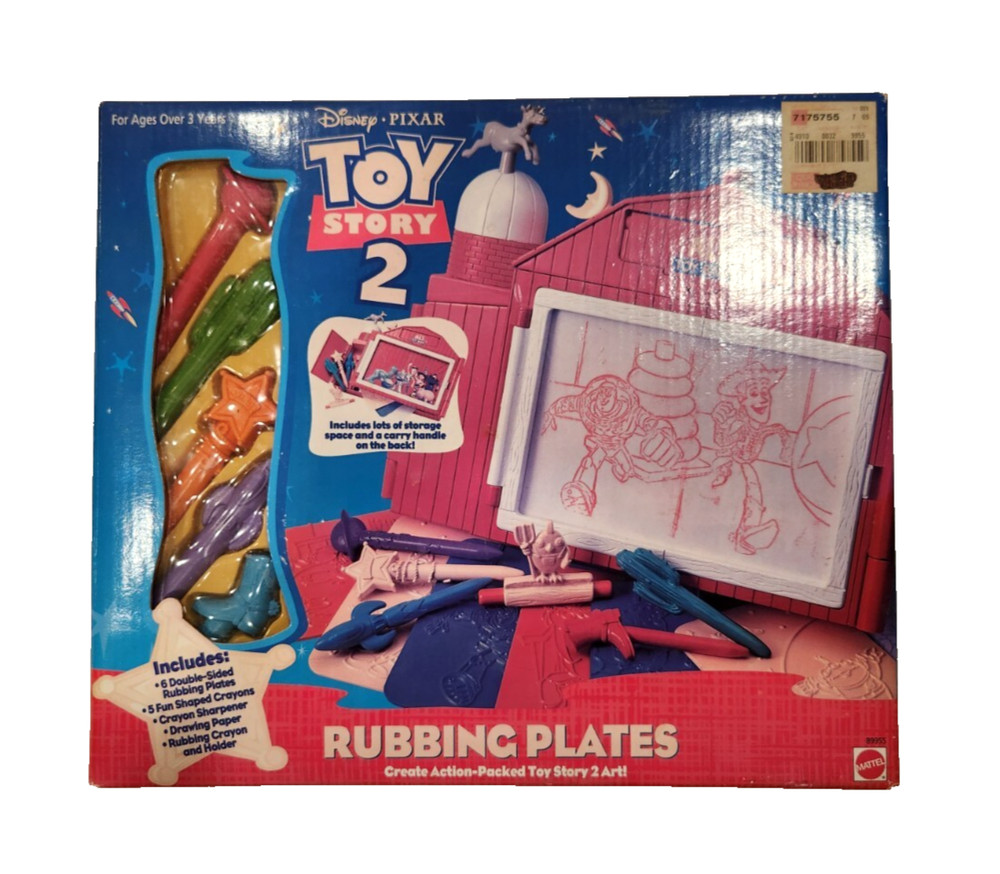 Disney Toy Story 2 Rubbing Plates Vintage Sealed New Rare Toy Set Al’s Toy Barn