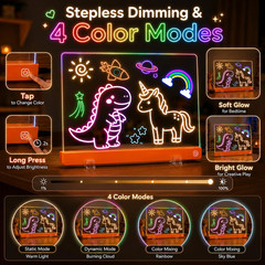 16-Inch LED Drawing Board for Kids | Light Up Doodle Board Glow Drawing Tablet |