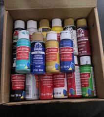 Lot Of (16) Craft Acrylic Paint Bottles 2oz – Many Brands/Colors – PreOwned