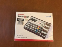 Isomars Fineliner Technical Drawing Pens Stands Waterproof Drawing Ink Set of 4