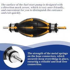 Fuel Pump Fuel Line Hand Primer Bulb 6mm 1/4‘’ inch Rubber fit for