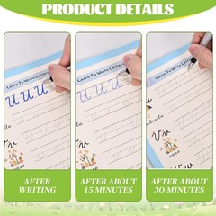 Grooved Cursive Handwriting Workbook, Reusable Magic Grooved Cursive Writing …
