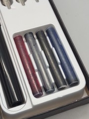 Vtg Sheaffer No Nonsense Calligraphy Fountain Pen Set. 3 Italic Nib Sizes. NOS