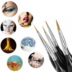 6Pcs Extra Fine EF Tip Details Paint Model Maker Painting Brush Pen Tool Set