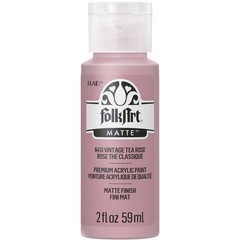 FolkArt Acrylic Paint in Assorted 2 Fl Oz (Pack of 1), Vintage Tea Rose