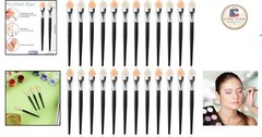 24 Pcs Small Sponge Applicators – Precision Brushes for Detailed Painting