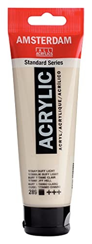 Amsterdam Acrylic Buff Titanium Paint 4.06 Fl Oz High Lightfastness Durable Film