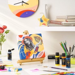 Versatile Craft Acrylic Paints – 20 Bottles of Fast-Drying, Rich Pigment Colors