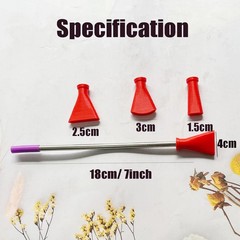 Stainless Steel Straw Blow Nozzles Set for Acrylic Paint Pouring Tools, Acces…