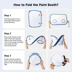 Pop Up Spray Paint Tent for Spray Painting, 23x15x15 in Portable Paint Booth …