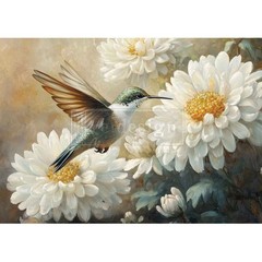 Whispers of the Garden | A3 Fiber Decoupage Paper | Redesign with Prima