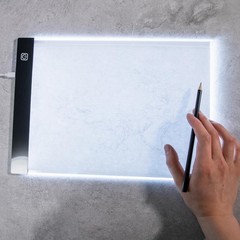 Mini A5 LED Light Box for Drawing,Tracing,Diamond Art Painting Pad Black