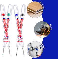 24 Pieces Long Nib Marker Pens Deep Hole Marker 20Mm Multi-Purpose Long Head Dri