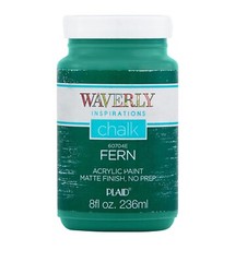 Waverly Inspirations Chalk Paint, Ultra Matte, Fern Green, 8 Fl. Oz. BRAND NEW