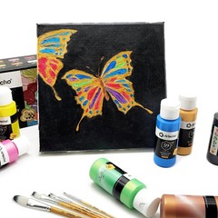 Artecho Acrylic Paint Set, 12 24 Fl Oz (Pack of 1), 12 Metallic Colors