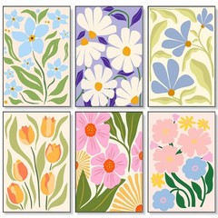 Fountor 6 Pack Paint by Numbers Kit for Adults Beginner, Easy LKOP6P-3