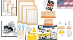 Complete Screen Printing Kit – 23 Pieces with Adjustable Frames and Accessories